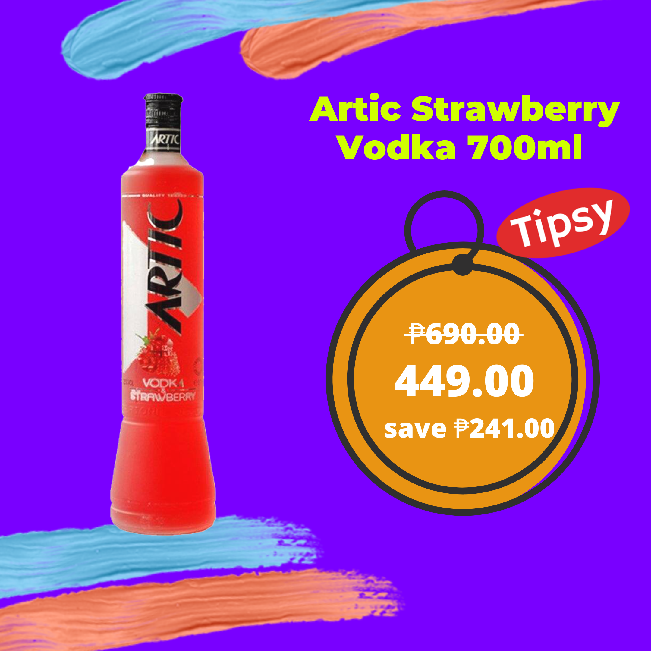 Artic Strawberry Vodka 700ml