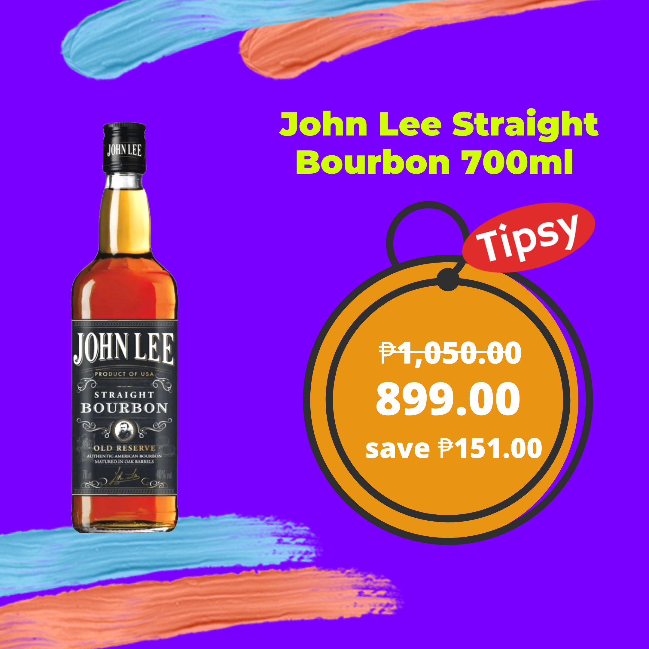 John Lee Straight Bourbon 700ml