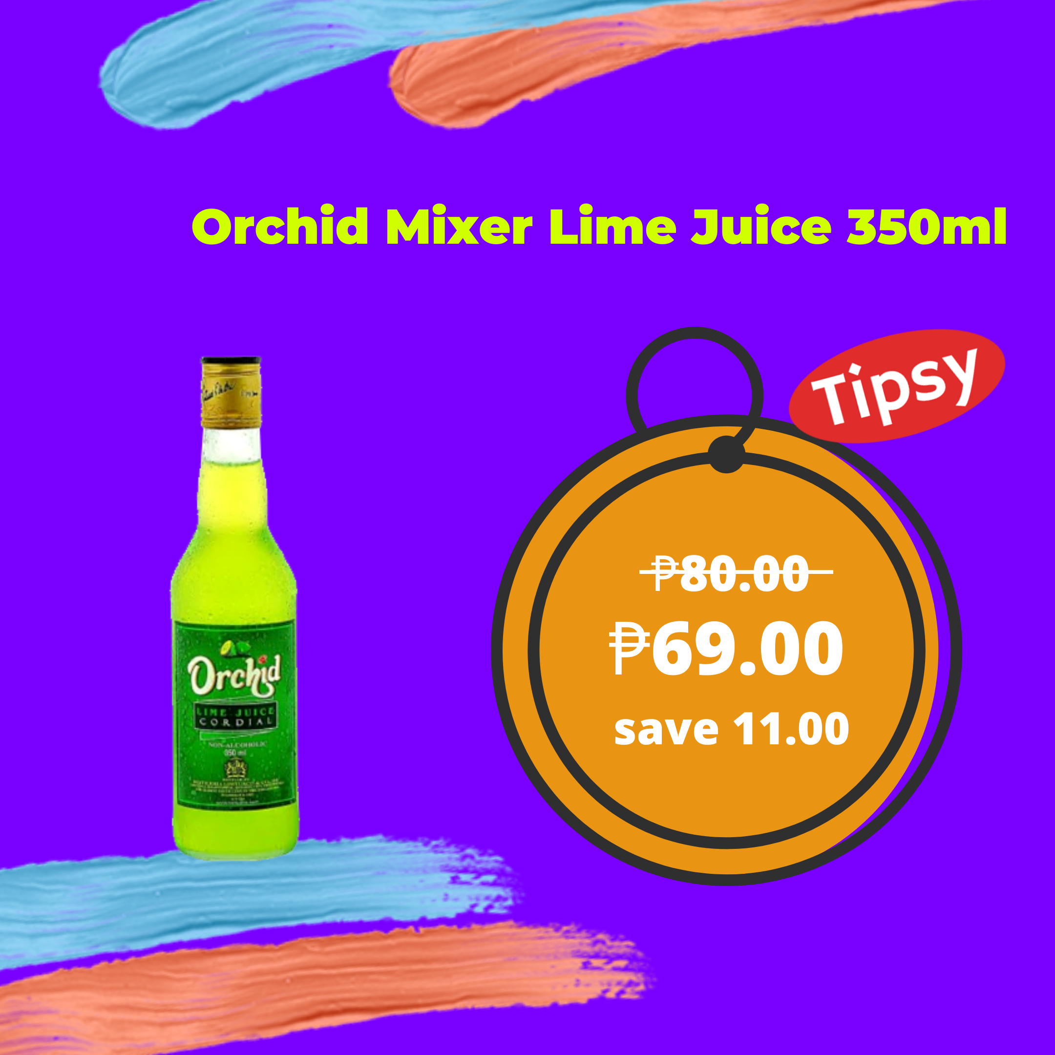 Orchid Mixer Lime Juice 350ml