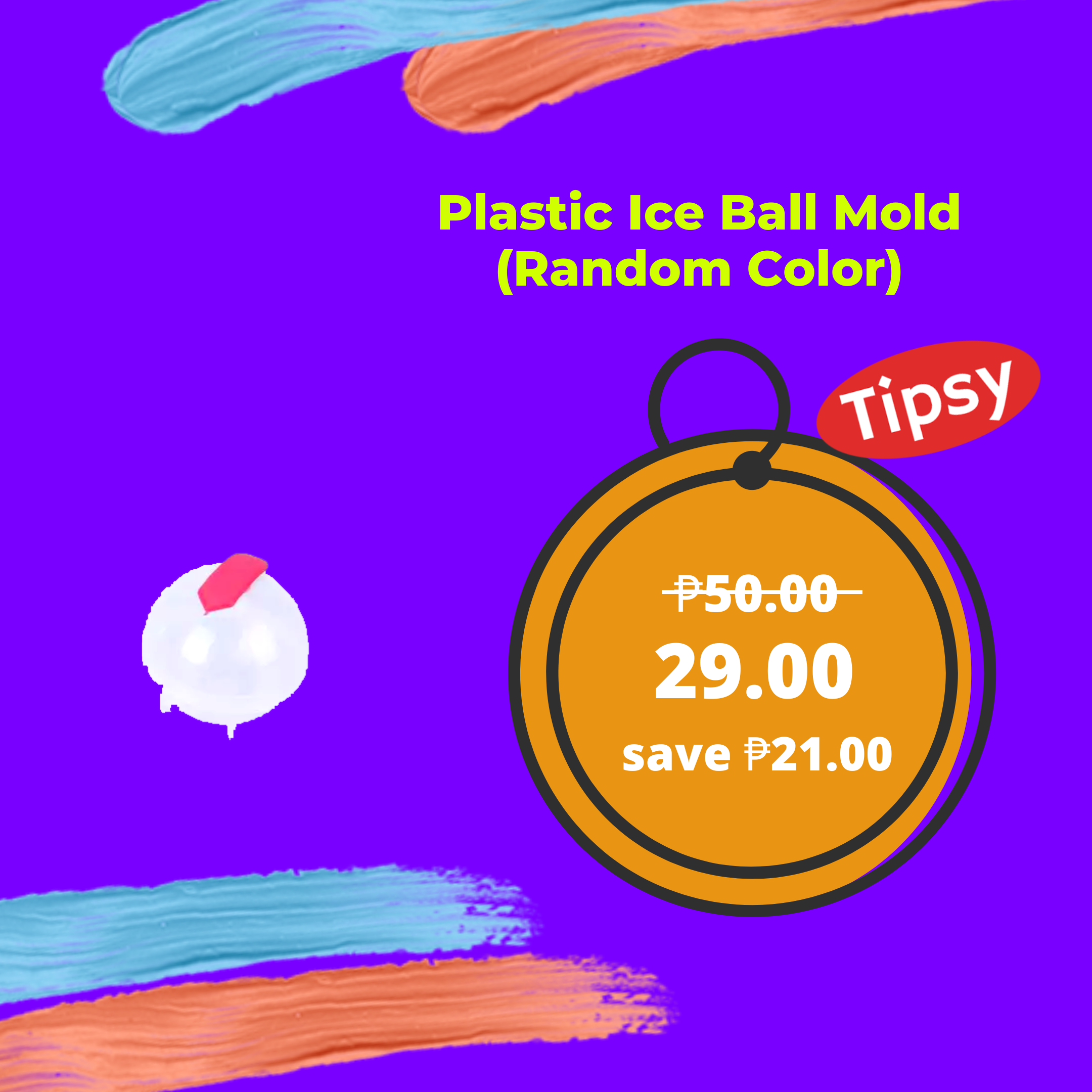 Plastic Ice Ball Mold (Random Color)