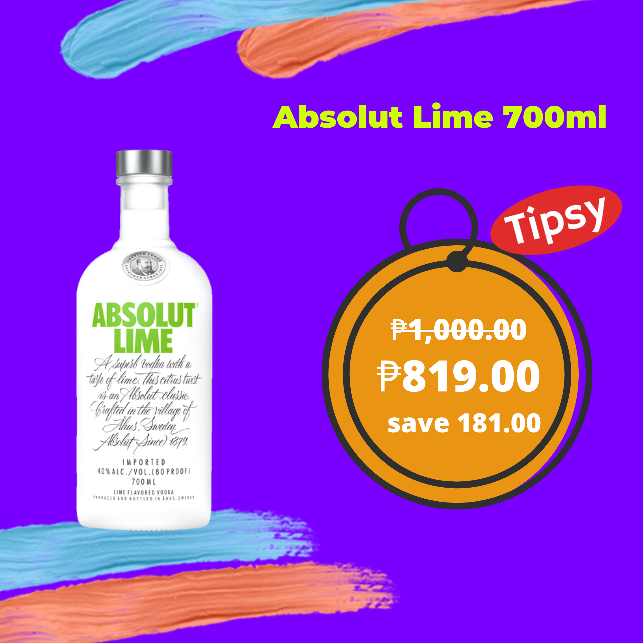 Absolut Lime 700ml