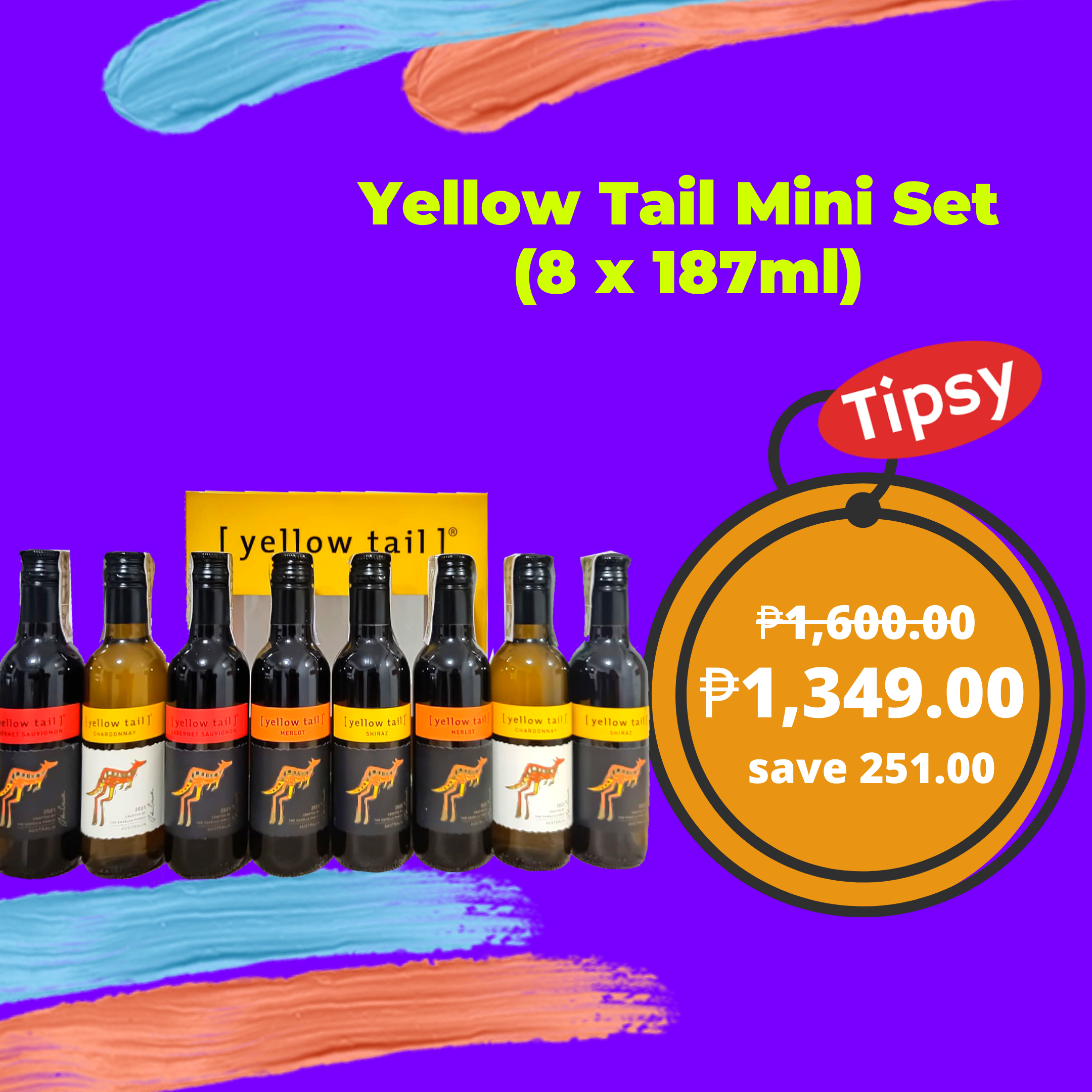 Yellow Tail Mini Set (8 x 187ml)