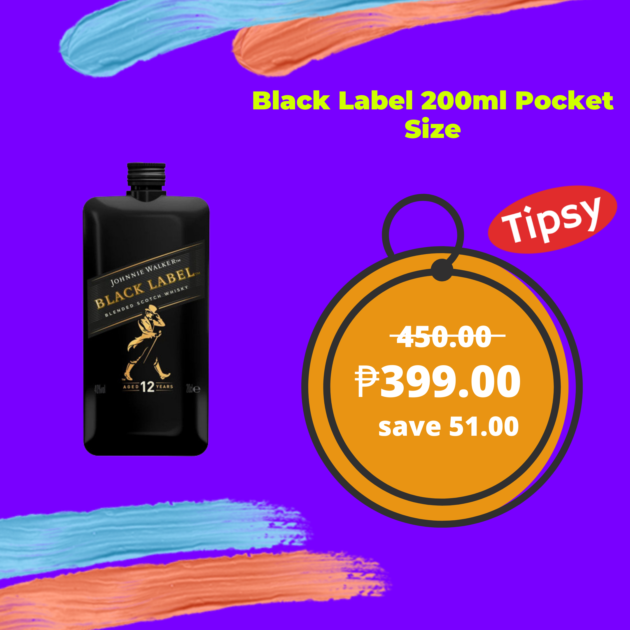 Johnnie Walker Black Label 200ml Pocket Size